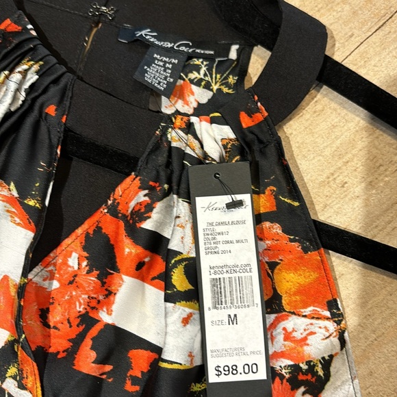 Calling all Race Fans!  NWT - Kenneth Cole Checkered Flag Halter Top  -Sz M - Picture 6 of 9